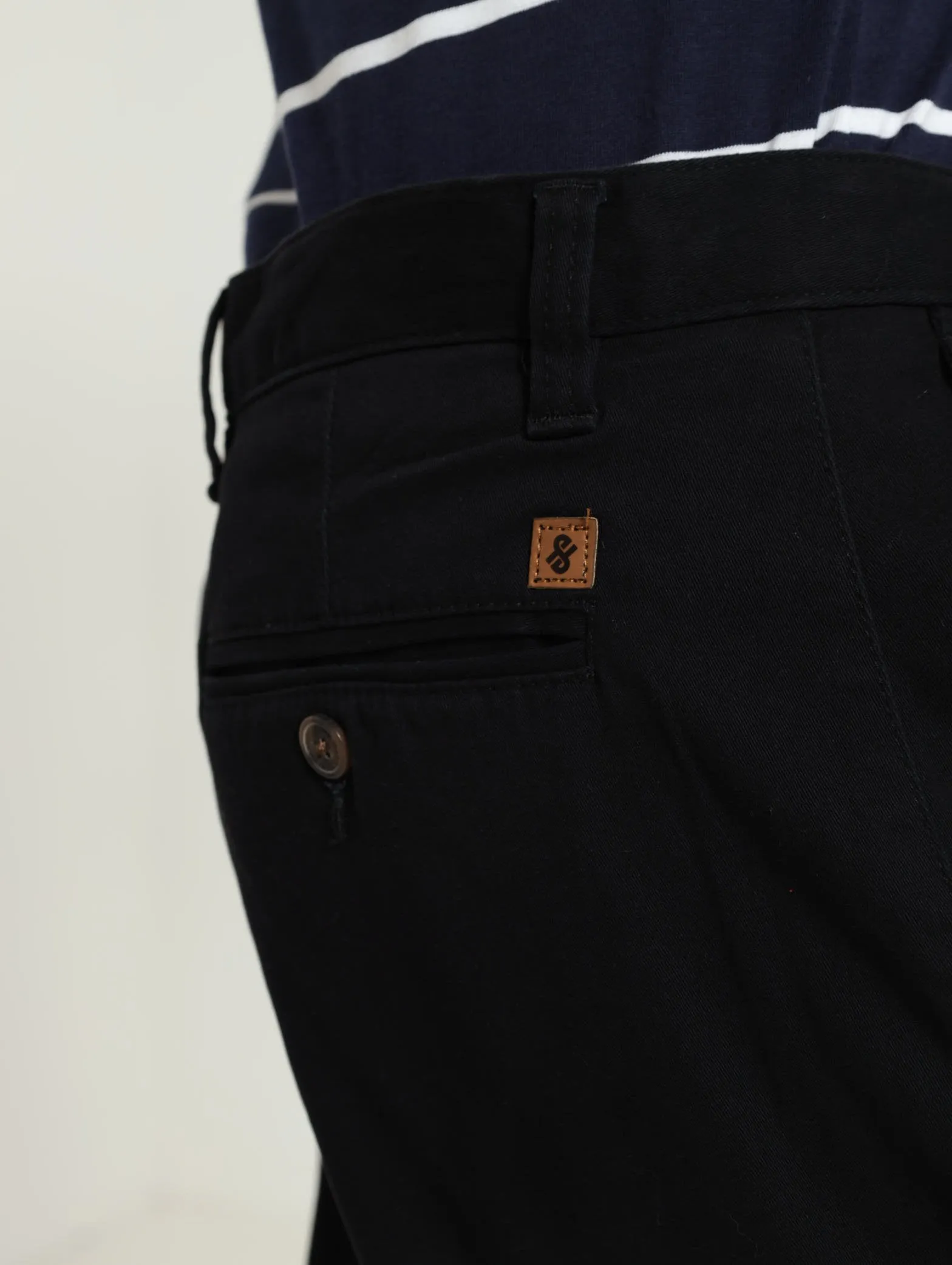 2 Pleat Chino - Black