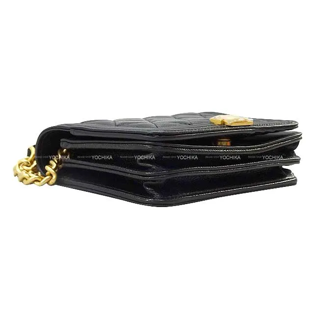 2022 A/W CHANEL Chain wallet BOY CHANEL Matelasse Shoulder Bag Small Noir (Black) Graind Calf(Caviarskin) Mat Gold HW AP2464[EXCELLENT][Authentic]