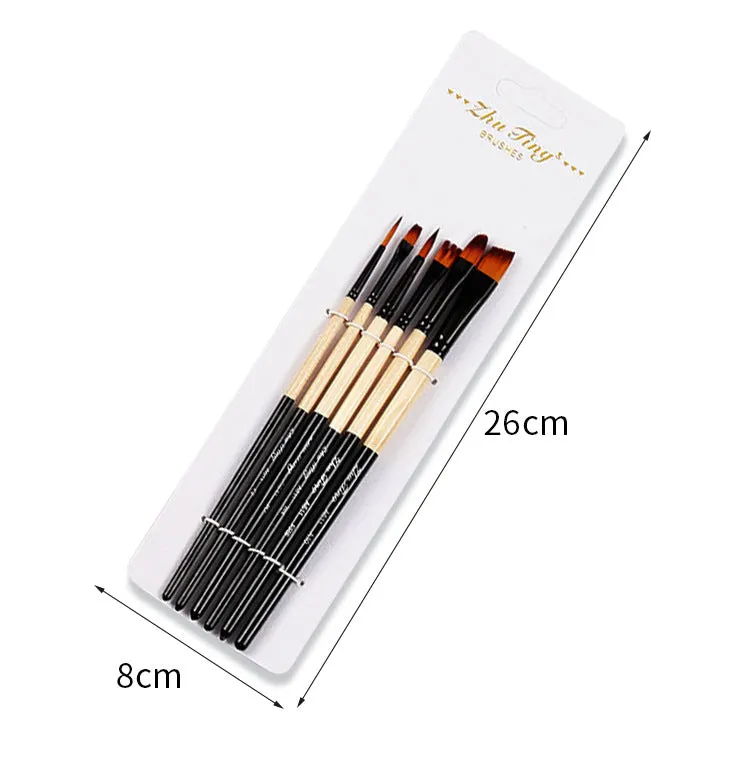 24 pcs Nylon Hair Brush Multi-Functional Watercolor Hook Line Brush Pen