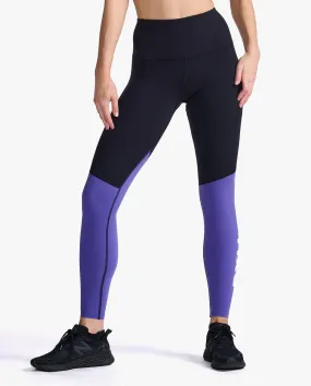 2XU Form Splice Hi-Rise Women's Compression Tights (Black/Liberty)