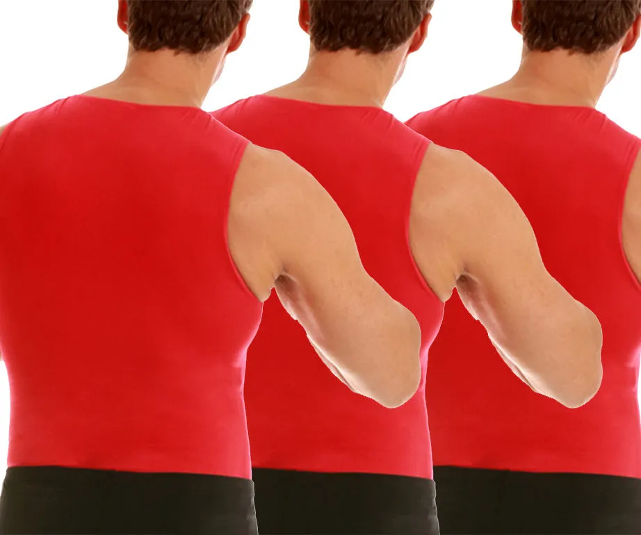 3-Pack Insta Slim Activewear Compression Muscle Tank Shirt MA0003BT