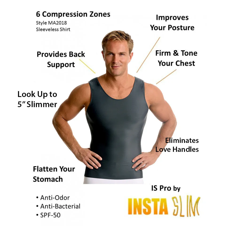 3-Pack Insta Slim Activewear Compression Muscle Tank Shirt MA0003BT