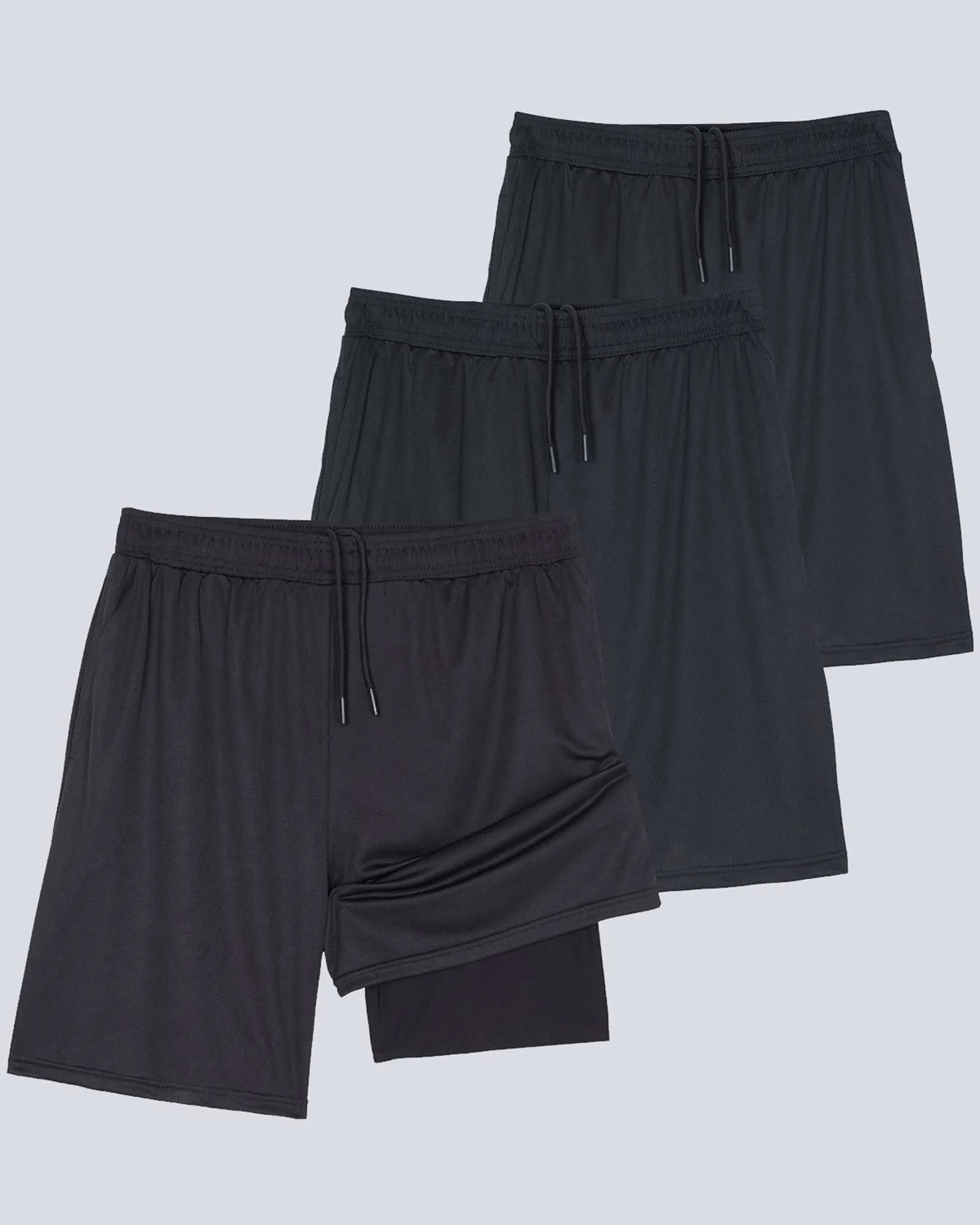 3 Pack: Men's 2-in-1 7 Running Shorts with Compression Liner (Available in Big & Tall)