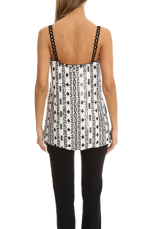 3.1 Phillip Lim Bohemian Sequin Tank