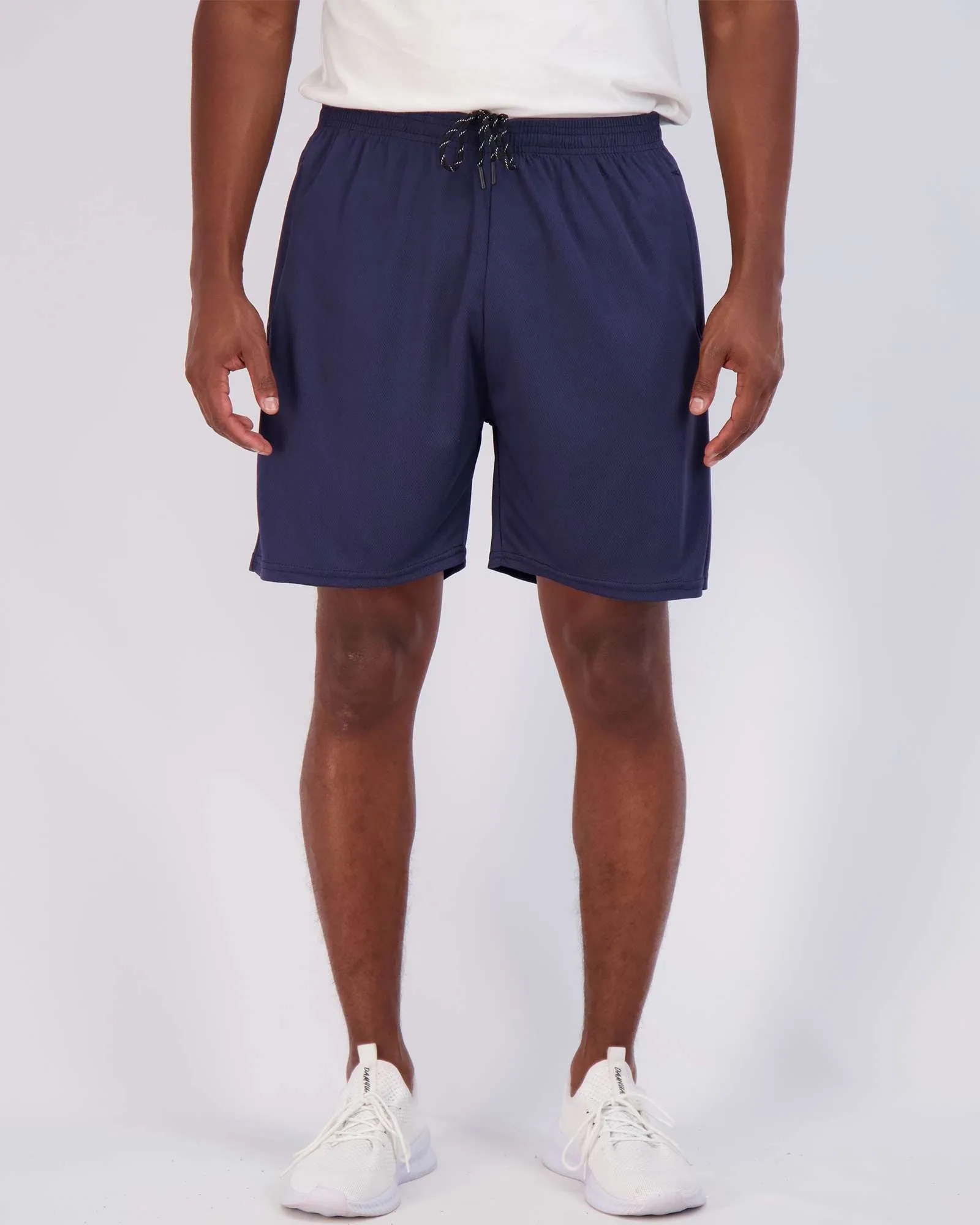 4 Pack: 7 Athletic Running Quick Dry Mesh Shorts with Zipper Pockets (Available In Big & Tall)