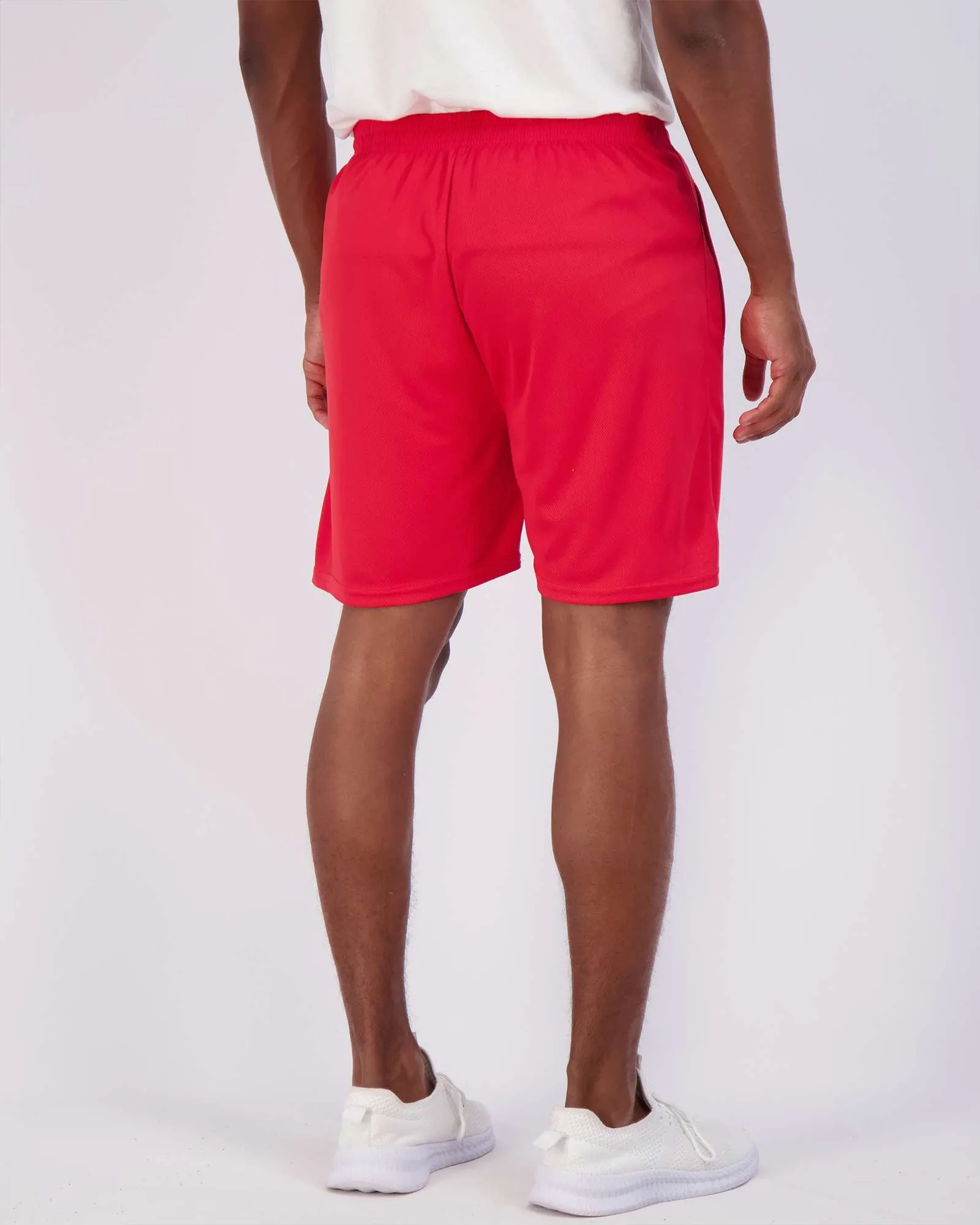 4 Pack: 7 Athletic Running Quick Dry Mesh Shorts with Zipper Pockets (Available In Big & Tall)