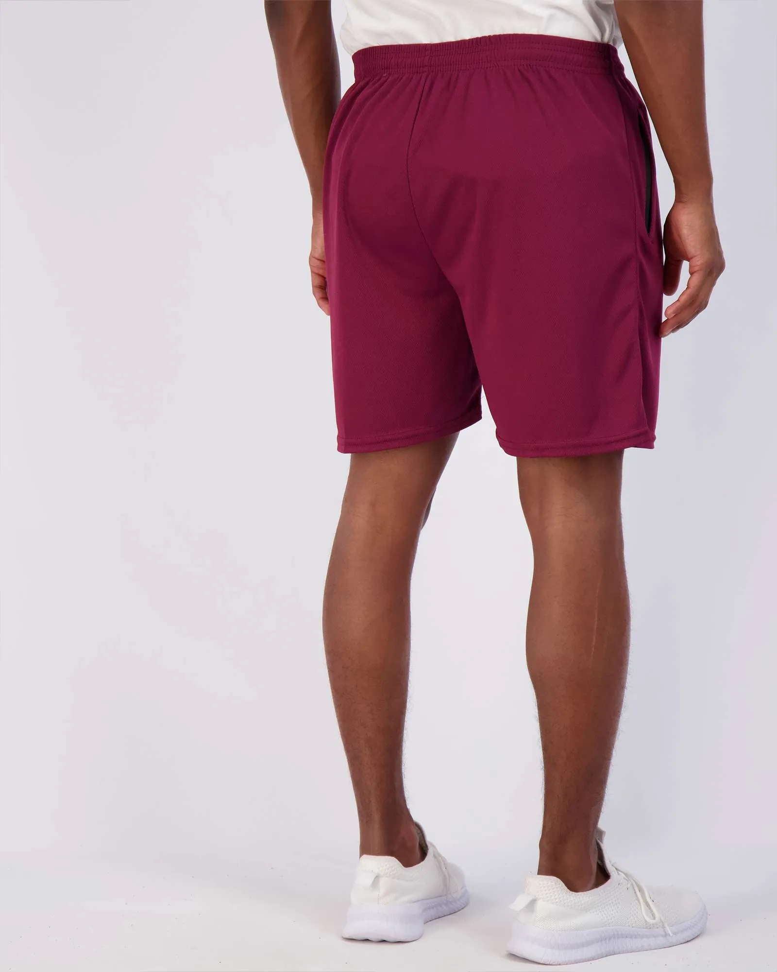 4 Pack: 7 Athletic Running Quick Dry Mesh Shorts with Zipper Pockets (Available In Big & Tall)