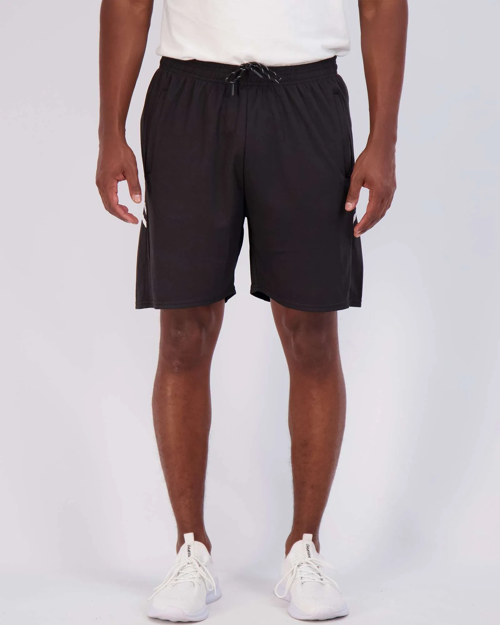 4 Pack: 7 Athletic Running Quick Dry Mesh Shorts with Zipper Pockets (Available In Big & Tall)