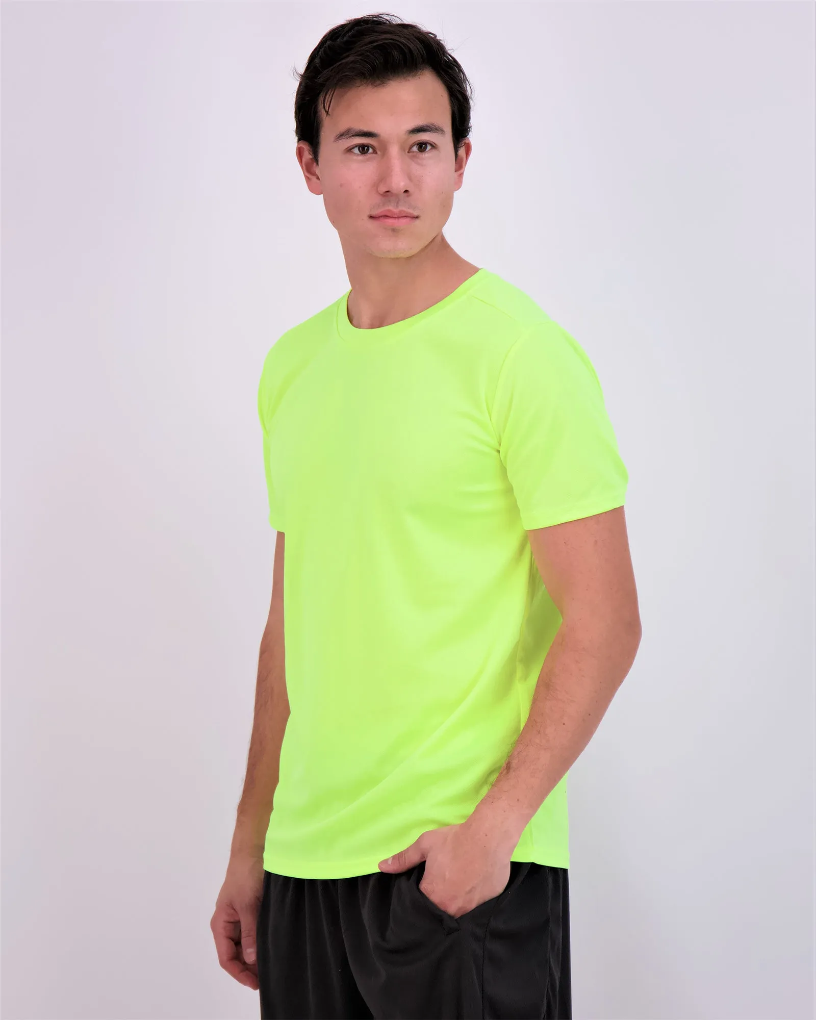 5 Pack: Men’s Active Quick Dry Mesh Crew Neck T Shirts Athletic Short Sleeve Tee (Available In Big & Tall)