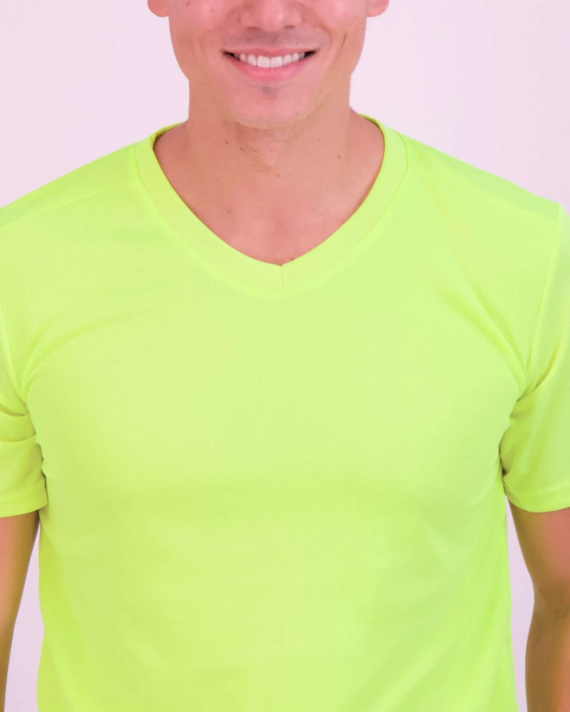 5 Pack: Mens V-Neck Mesh Active Short Sleeve T-Shirt (Available in Big & Tall)