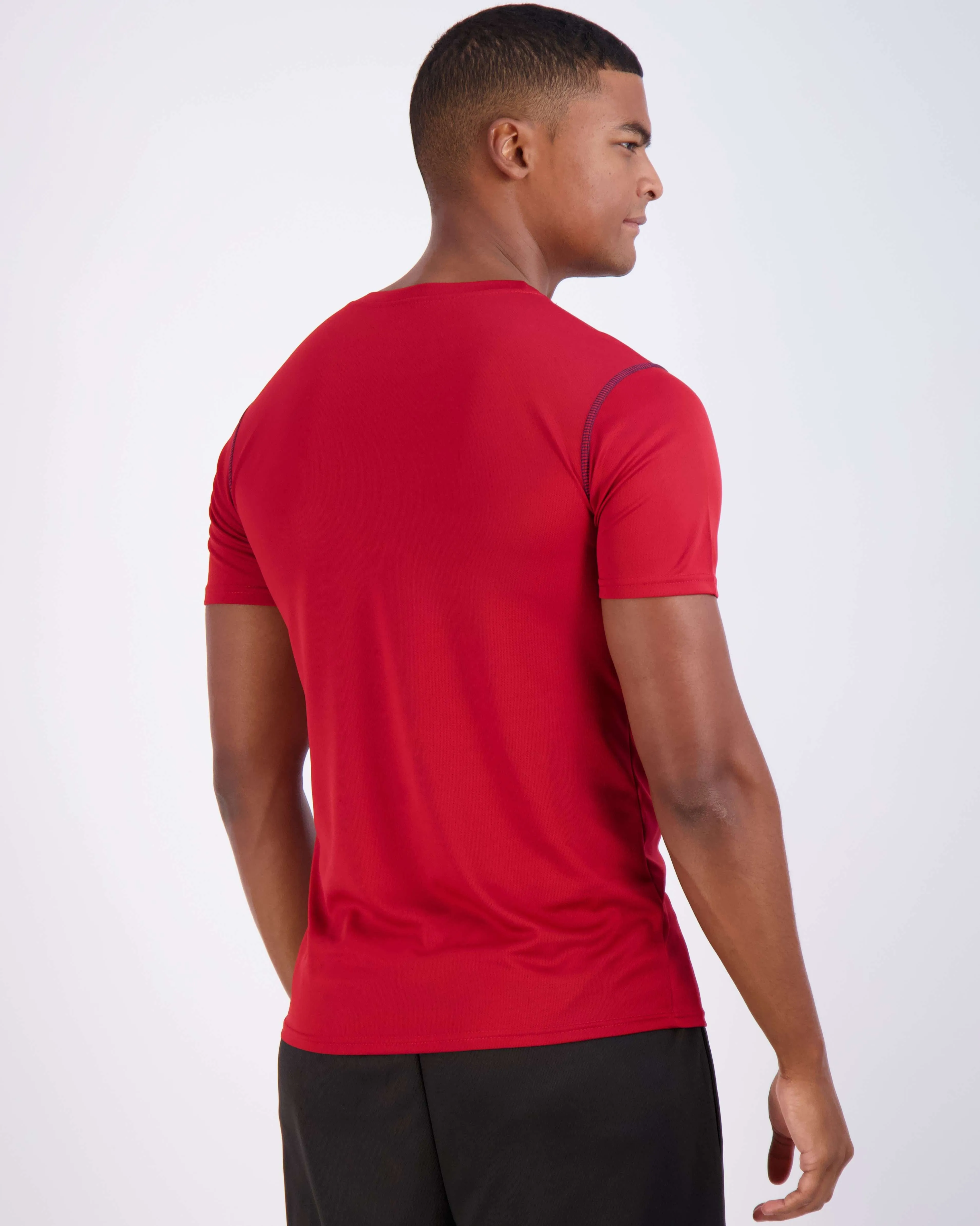 5 Pack: Mens V-Neck Mesh Active Short Sleeve T-Shirt (Available in Big & Tall)