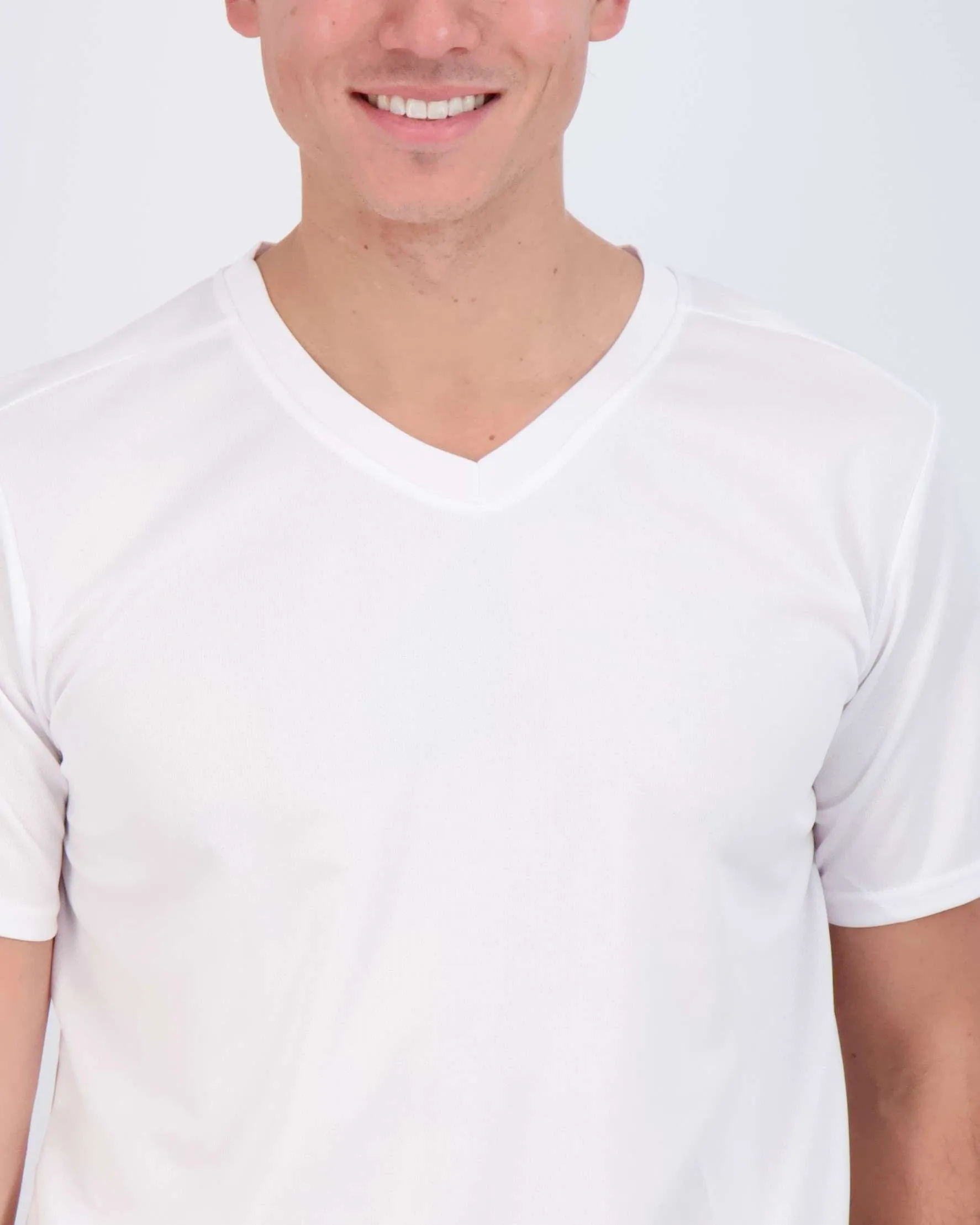 5 Pack: Mens V-Neck Mesh Active Short Sleeve T-Shirt (Available in Big & Tall)