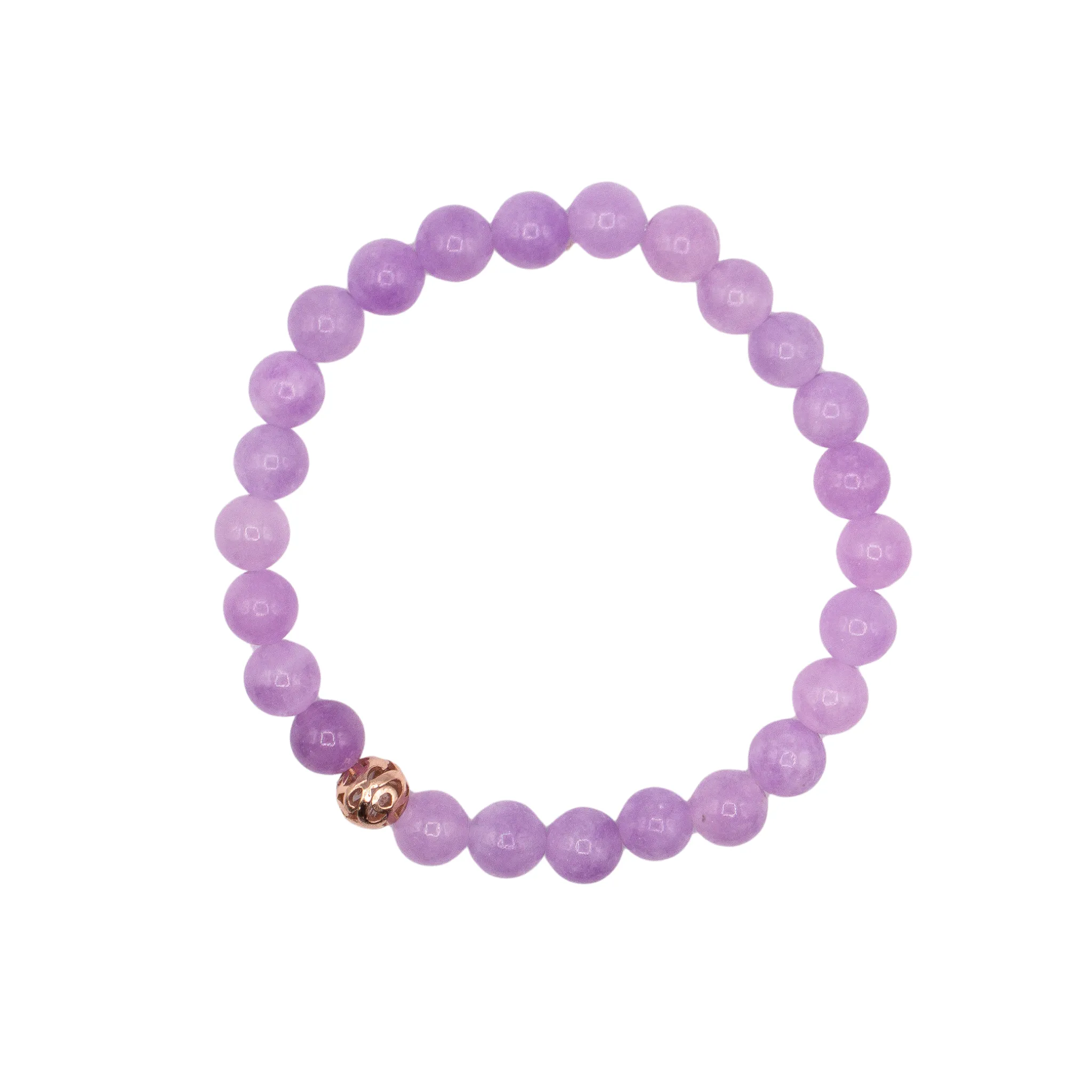 8mm Lepidolite Beaded Bracelet