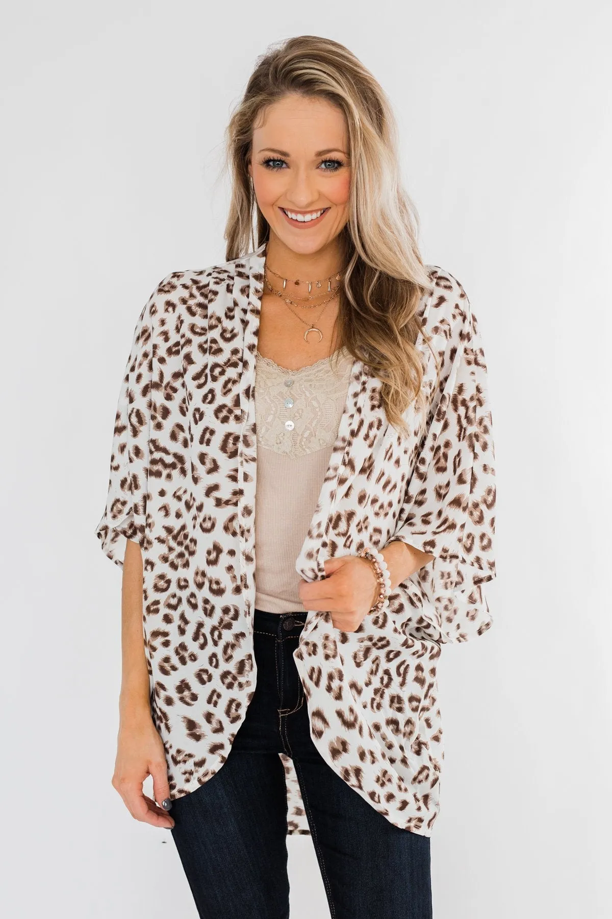 A Wild Journey Leopard Kimono