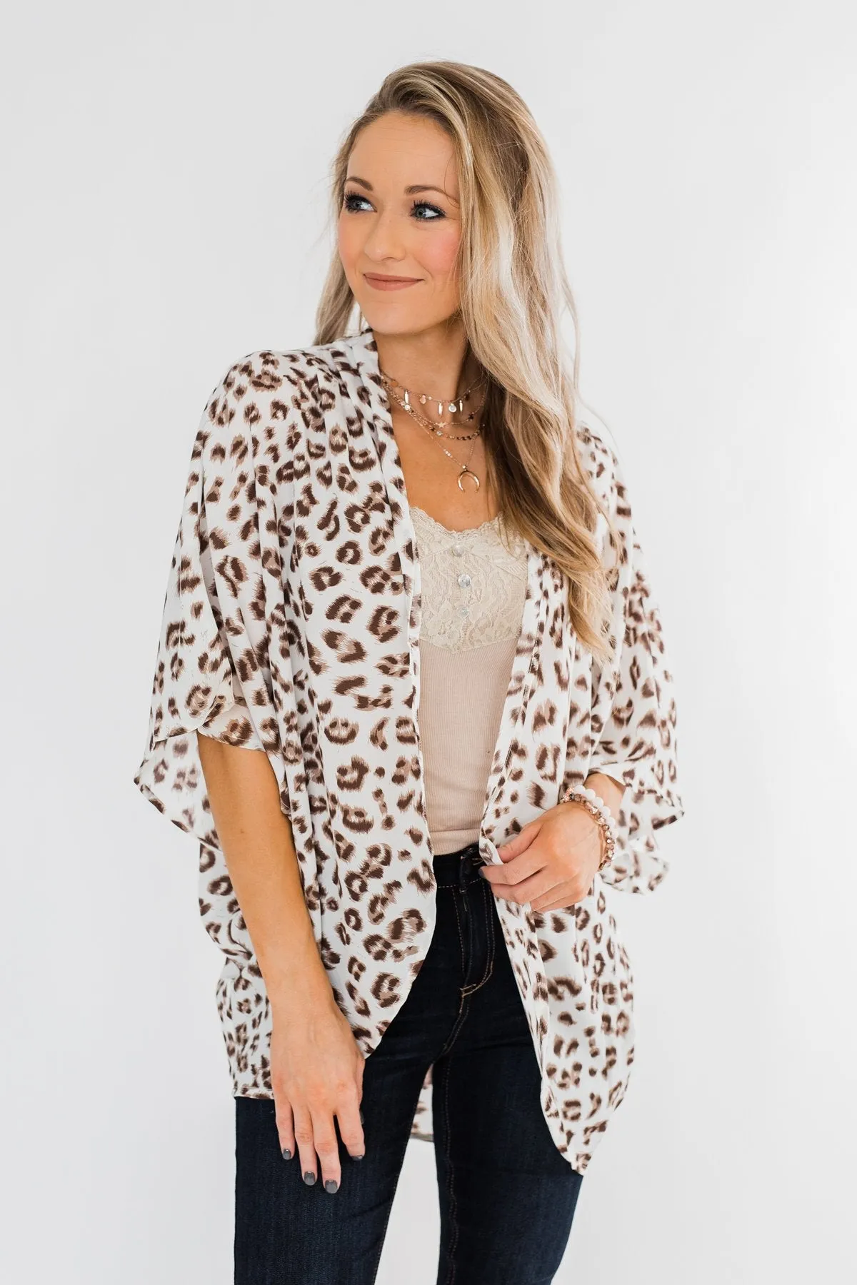 A Wild Journey Leopard Kimono