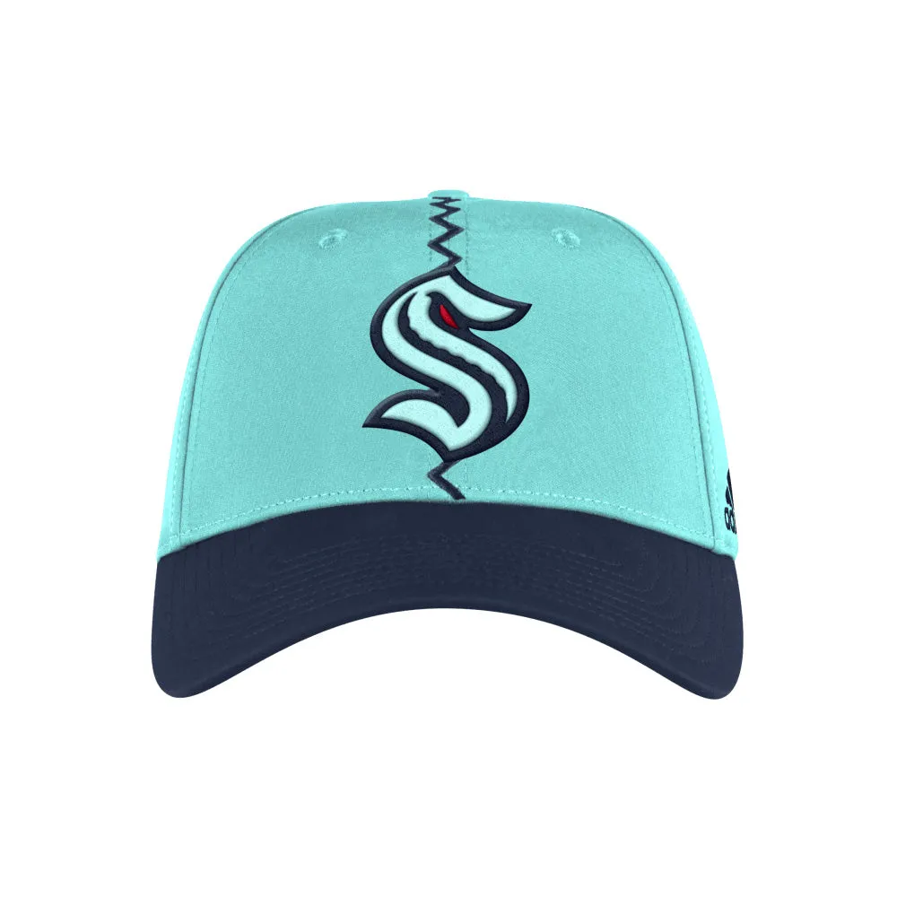 ADIDAS SEATTLE KRAKEN REVERSE RETRO 2.0 ADULT STRETCH HAT