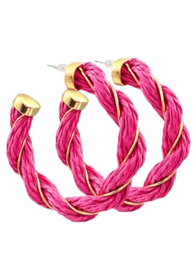 Adina Hoops-Fuchsia ***FINAL SALE***