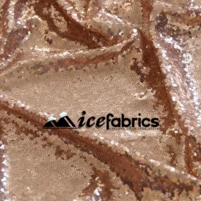 All Over Lt Gold Mesh Glitz Mini Sequins Fabric