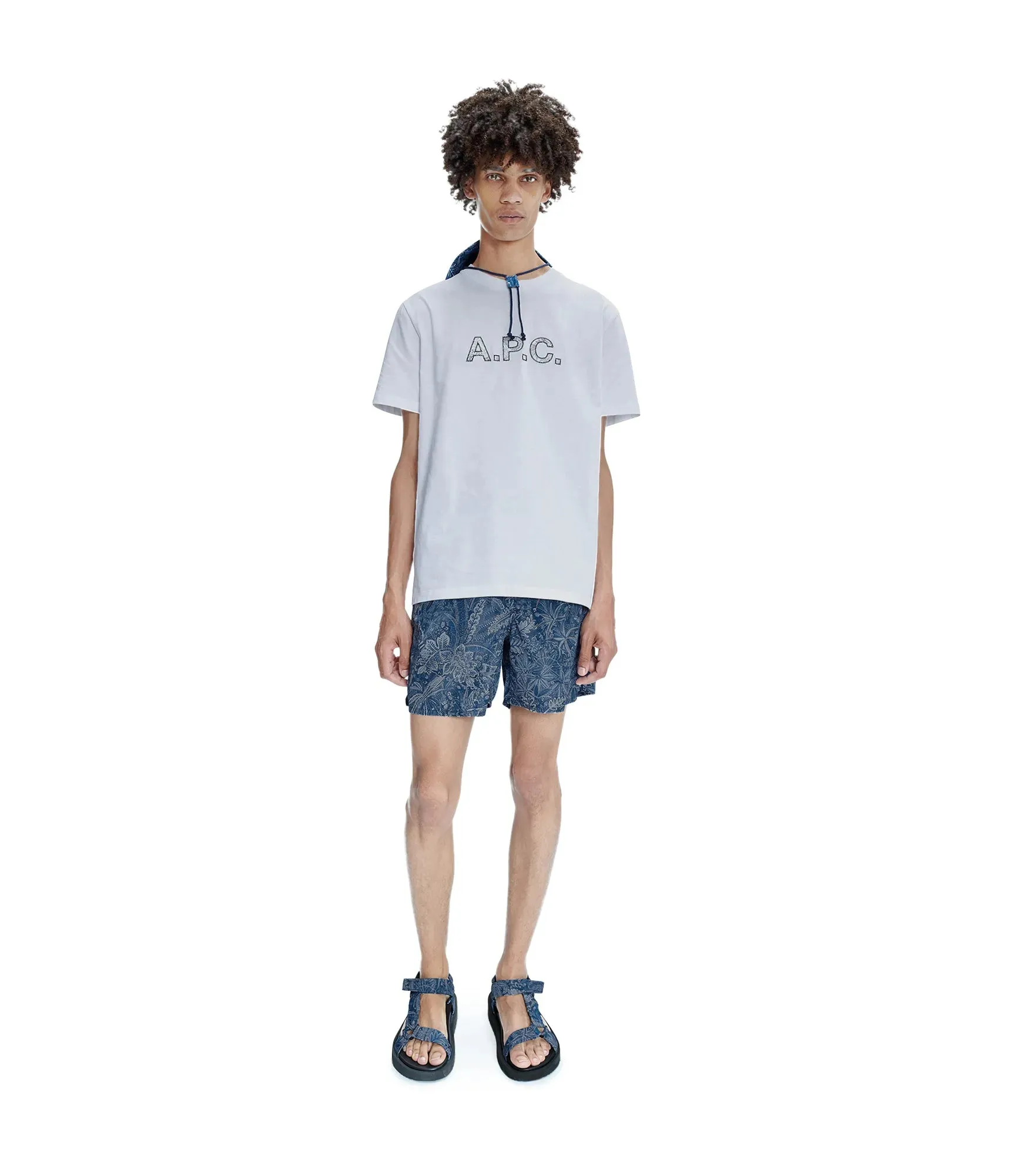 A.P.C. x Liberty Short Forrest Marine