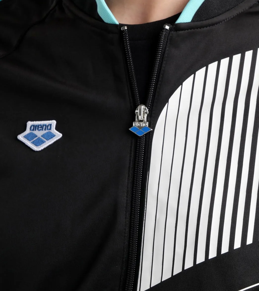 Arena Unisex Relax IV Logo Team Jacket Black/White/Blue Diamond