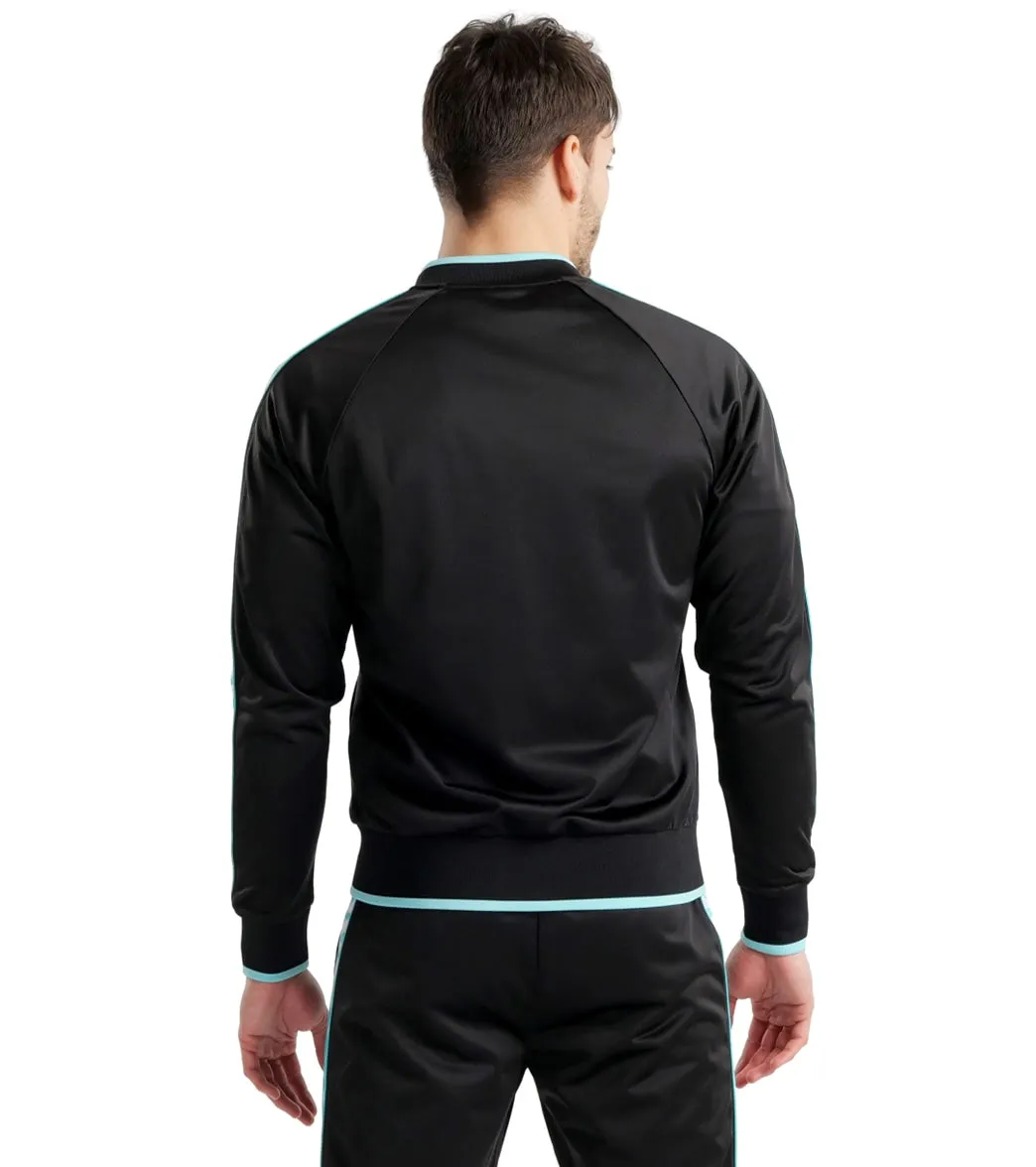 Arena Unisex Relax IV Logo Team Jacket Black/White/Blue Diamond