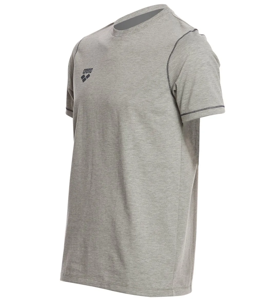 Arena Unisex Team Line Crew Neck Short Sleeve T Shirt Medium Grey Melange