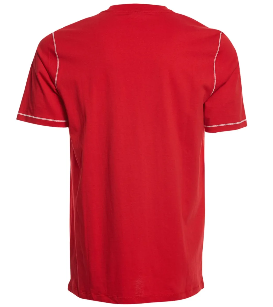 Arena Unisex Team Line Crew Neck Short Sleeve T Shirt Red