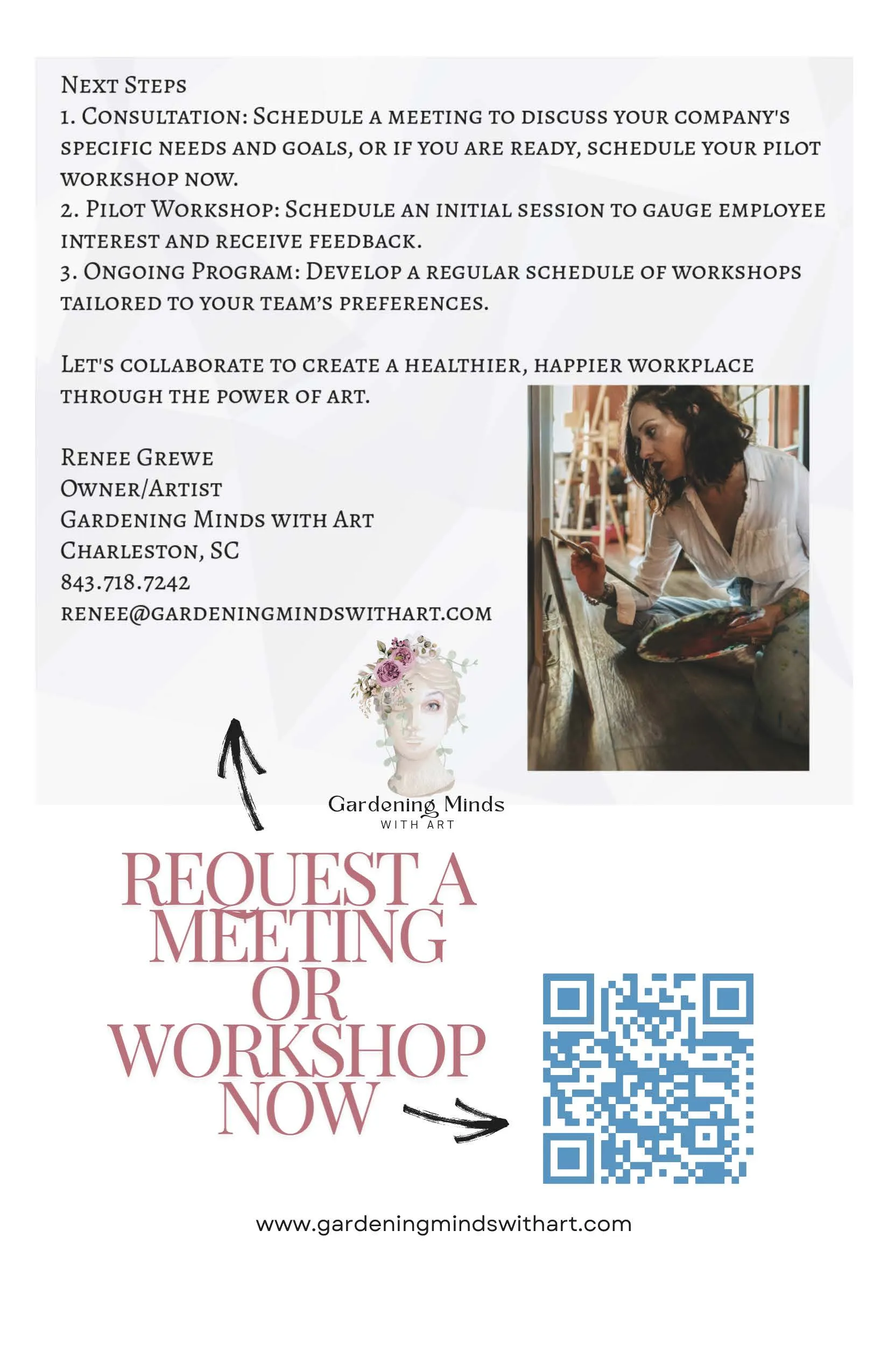 Art Workshops for Businesses - Request Info or Appt