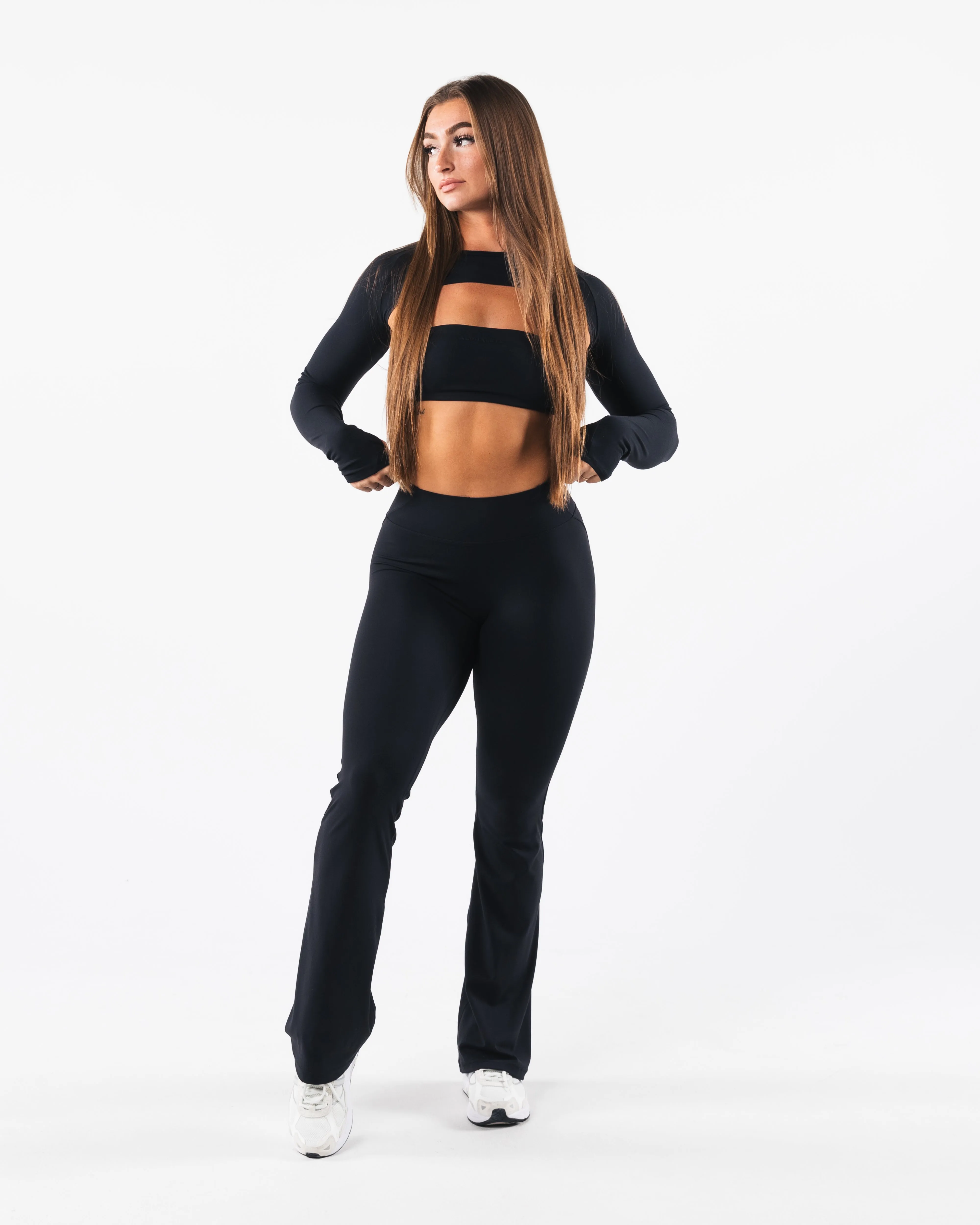 Aura Flared Pant Tall -  Black