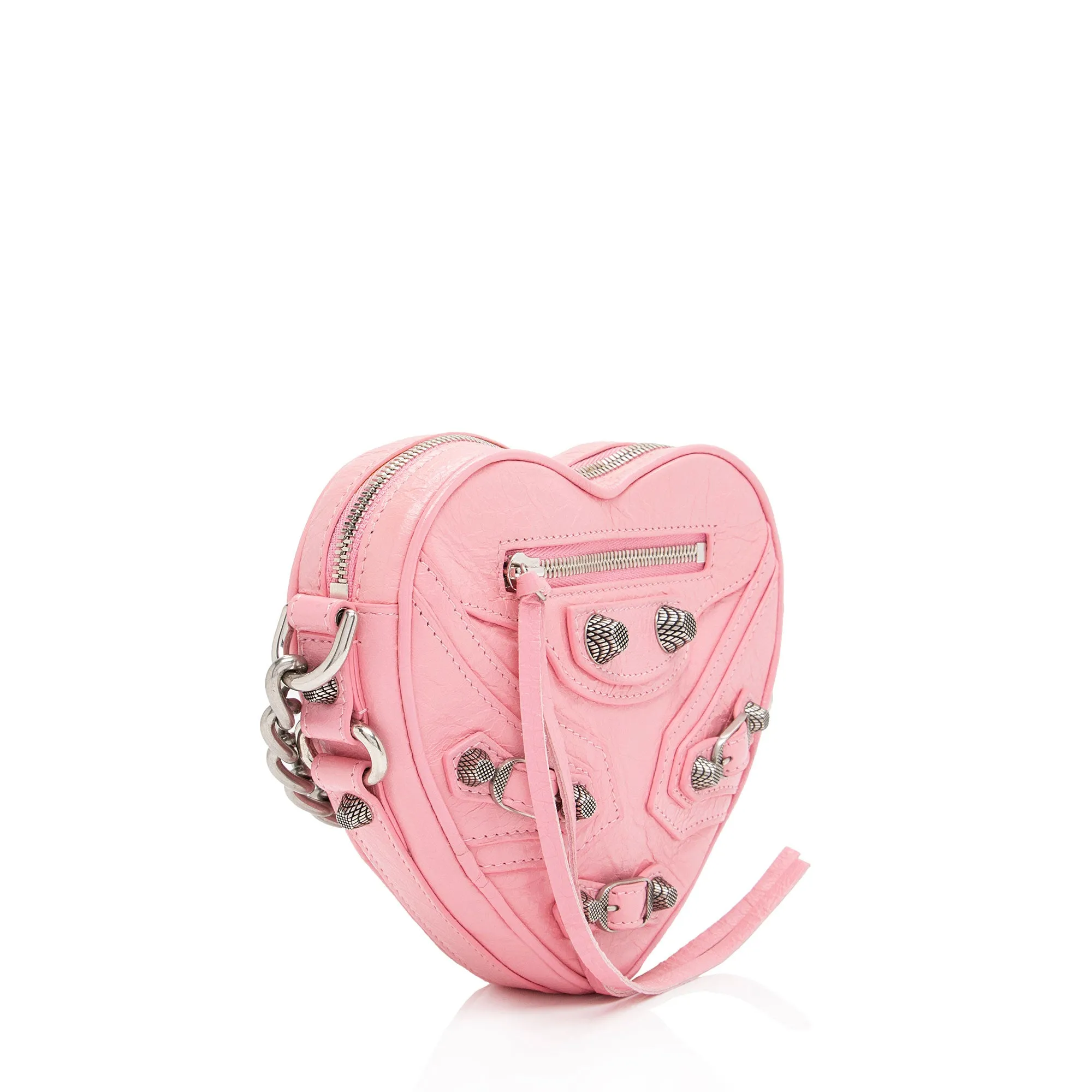 Balenciaga Agneau Le Cagole Heart Mini Bag (SHF-1JVApo)