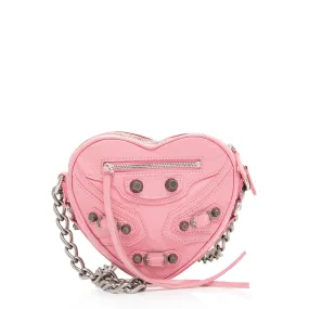 Balenciaga Agneau Le Cagole Heart Mini Bag (SHF-1JVApo)