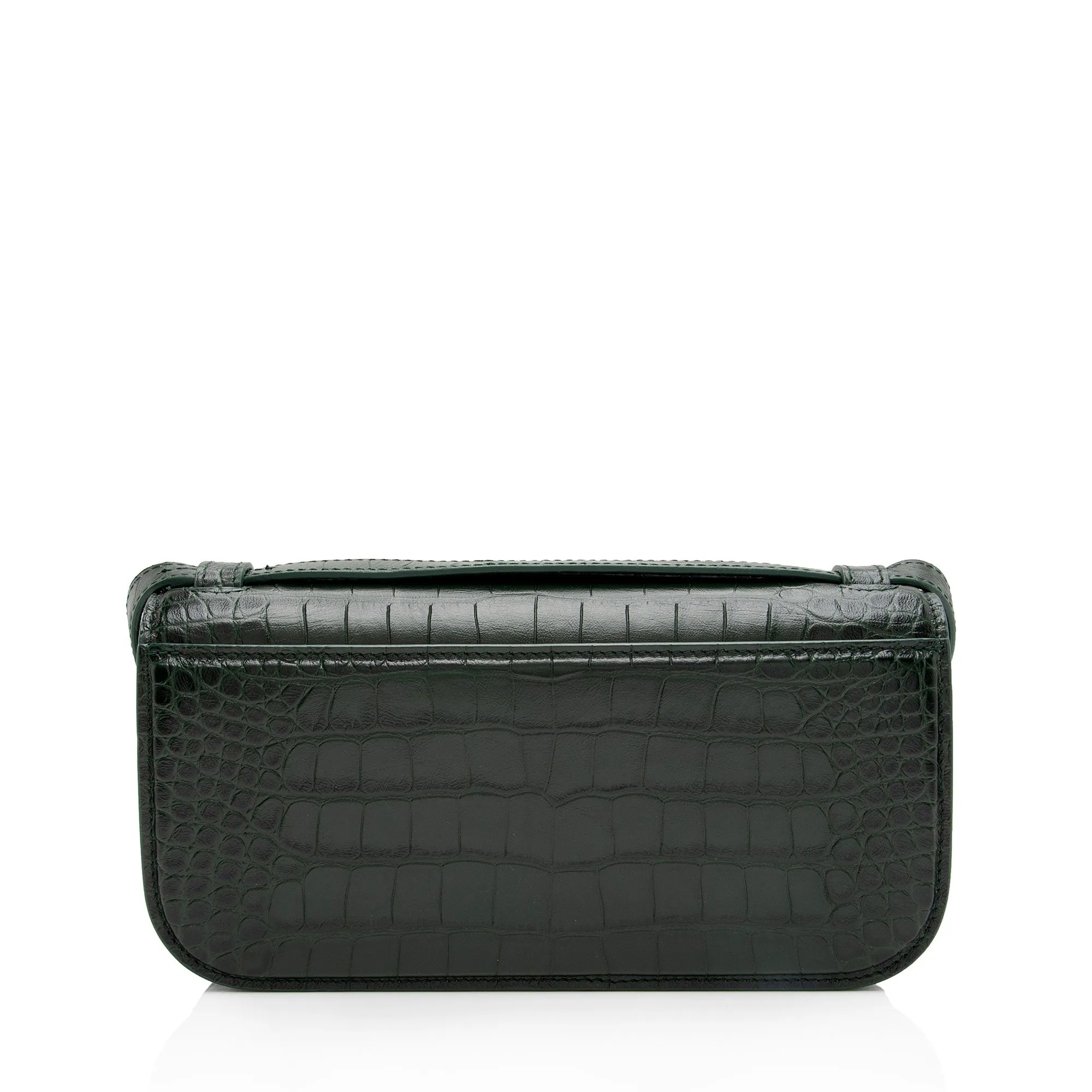 Balenciaga Croc Embossed Calfskin Gossip Small Shoulder Bag (SHF-Vvr5sm)