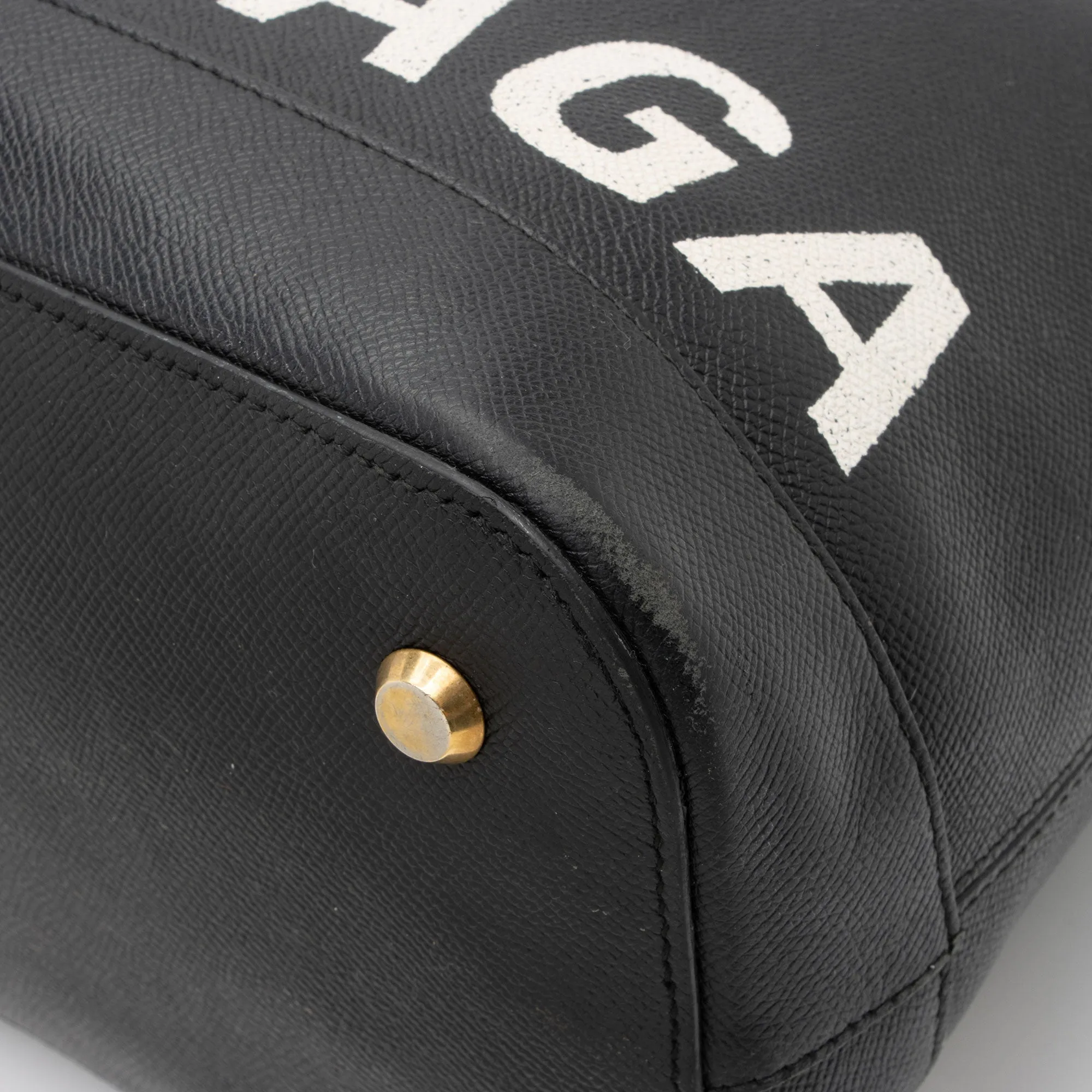 Balenciaga Grained Calfskin Ville Medium Top Handle Bag (SHF-MH72LN)