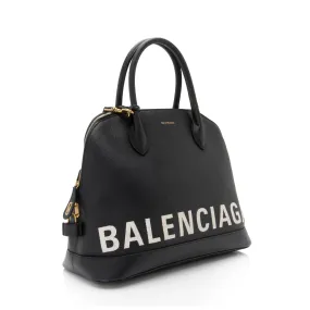 Balenciaga Grained Calfskin Ville Medium Top Handle Bag (SHF-MH72LN)