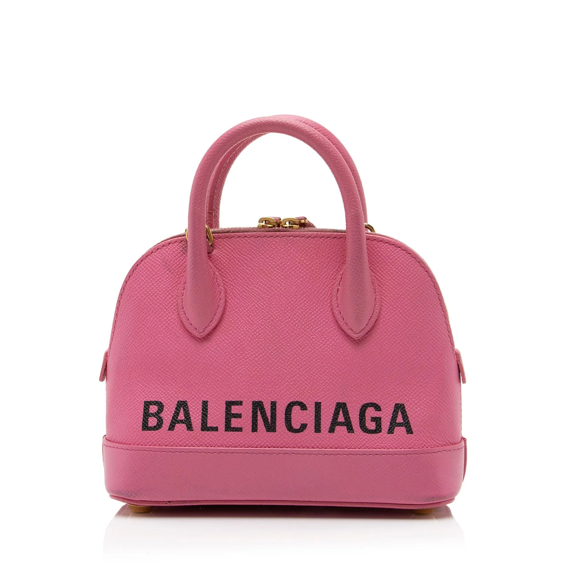 Balenciaga Grained Calfskin Ville XXS Top Handle Bag (SHF-23463)