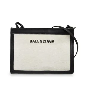 Balenciaga Navy Pochette Crossbody (SHG-J5vDeJ)