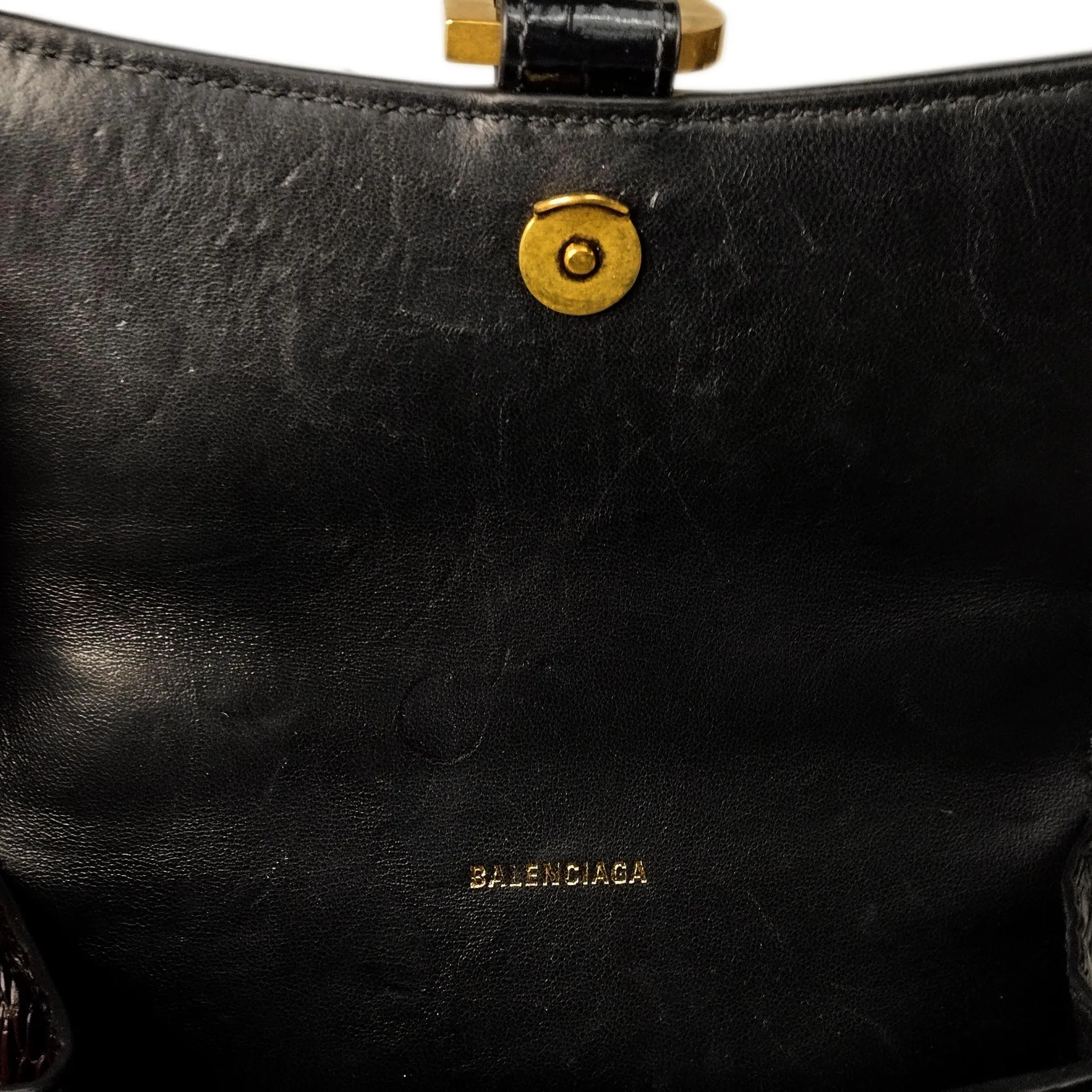 Balenciaga XS Embossed Hourglass (SHG-37571)