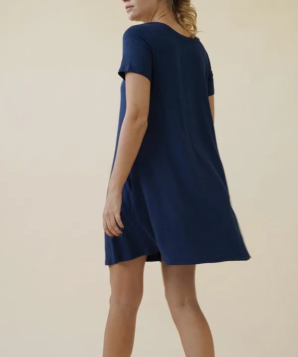 BAMBOO CLASSIC SHORT SLV DRESS