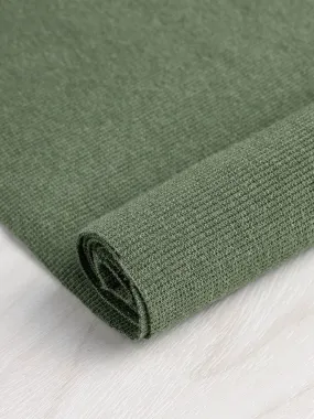 Bamboo/Cotton 2x2 Baby Rib - Moss Green