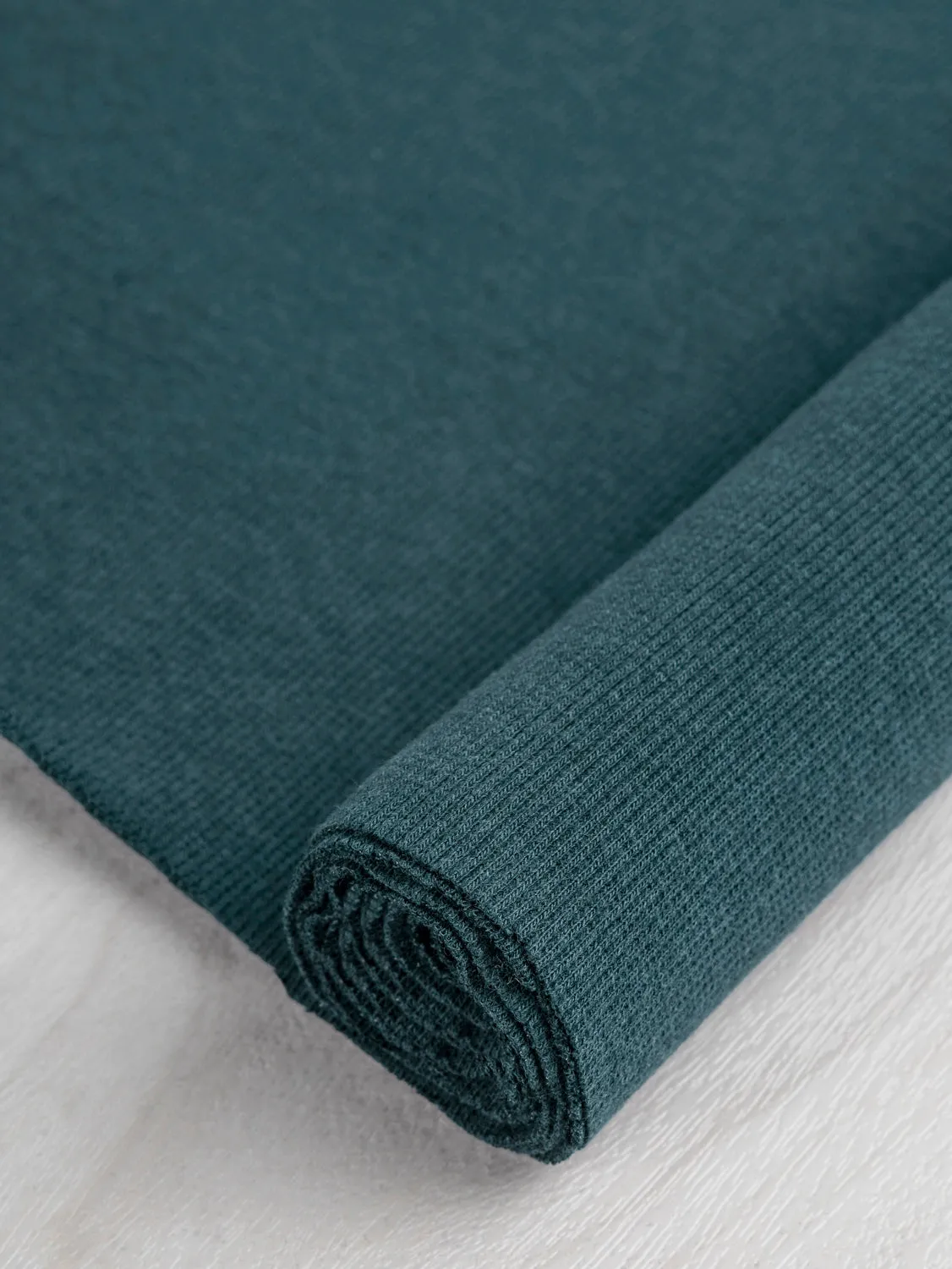 Bamboo/Cotton 2x2 Baby Rib - Teal