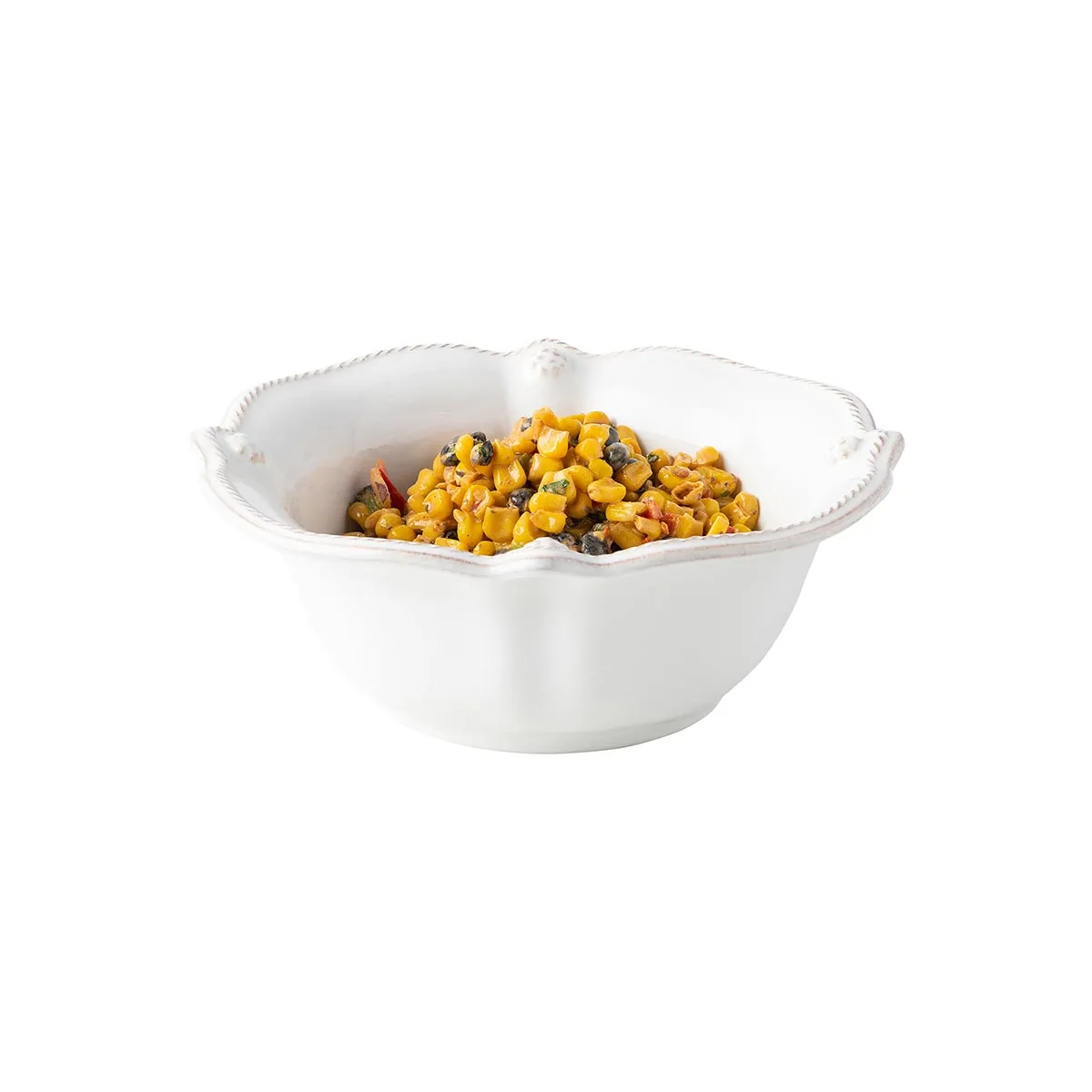 Berry & Thread Flared Cereal/Ice Cream Bowl - Whitewash