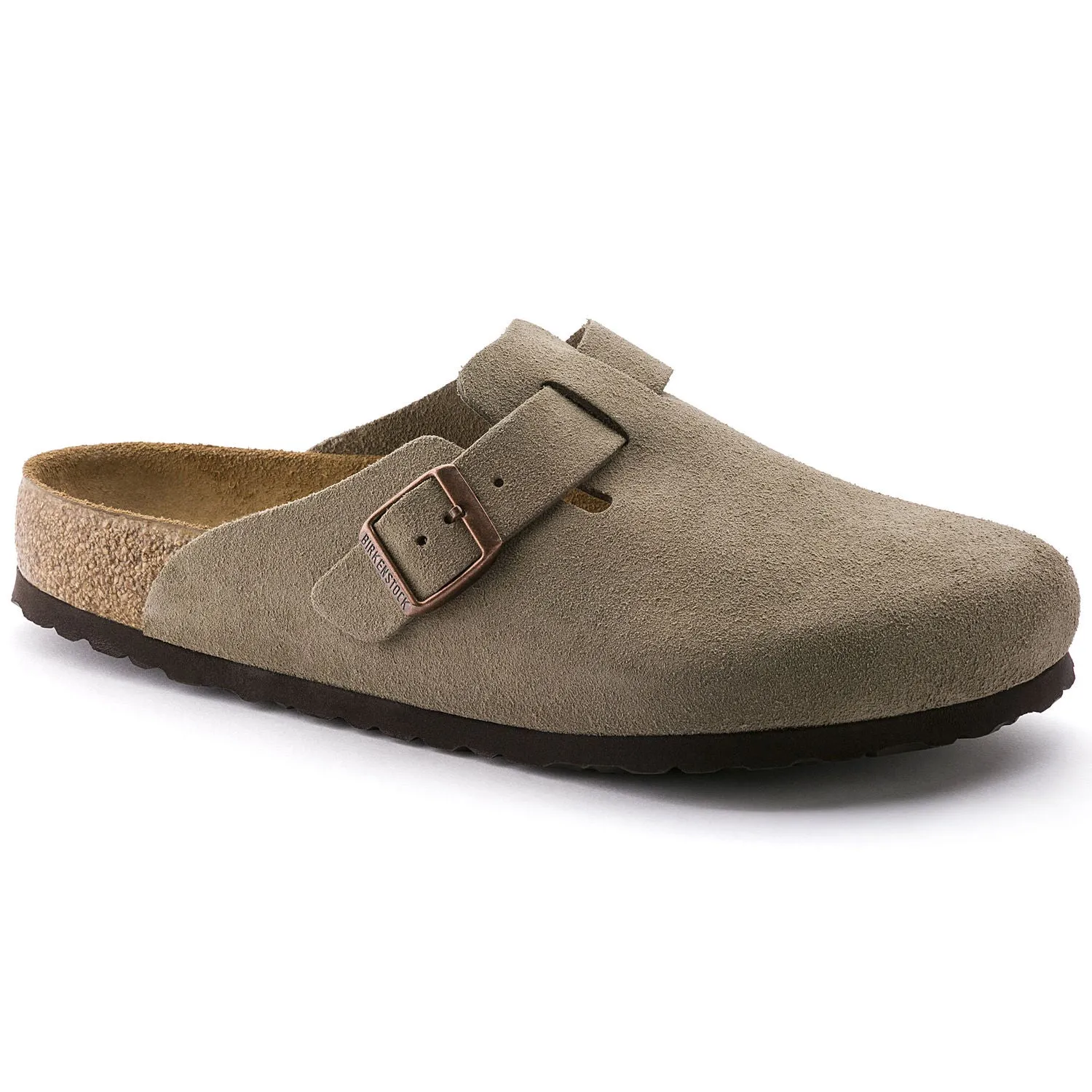 Birkenstock Boston Soft Footbed Clog - Taupe Suede