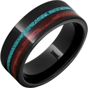 Black Ceramic Wedding Band