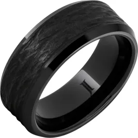 Black Ceramic Wedding Band