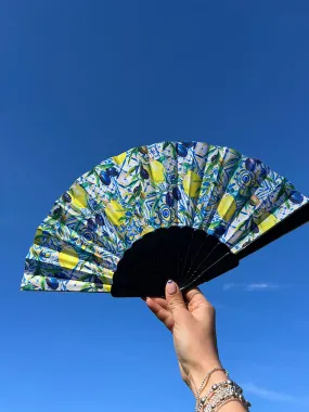 Black Lemon Pattern Fan