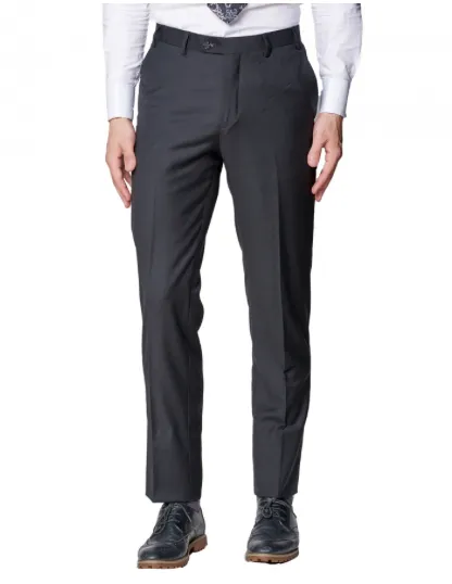 Black Slim Fit Dress Pants