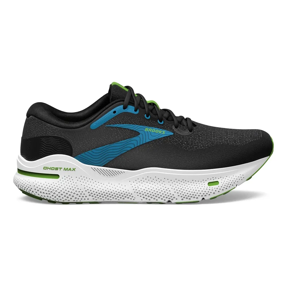 Brooks Ghost Max (Black/Atomic Blue/Jasmine) - Men's