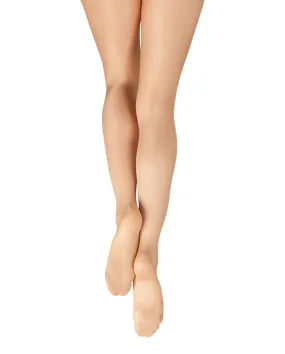 Capezio ultra shimmery footed tight 1808 - nude