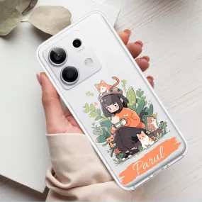 Cat Lover Customize Transparent Silicon Case For Redmi/Xiaomi