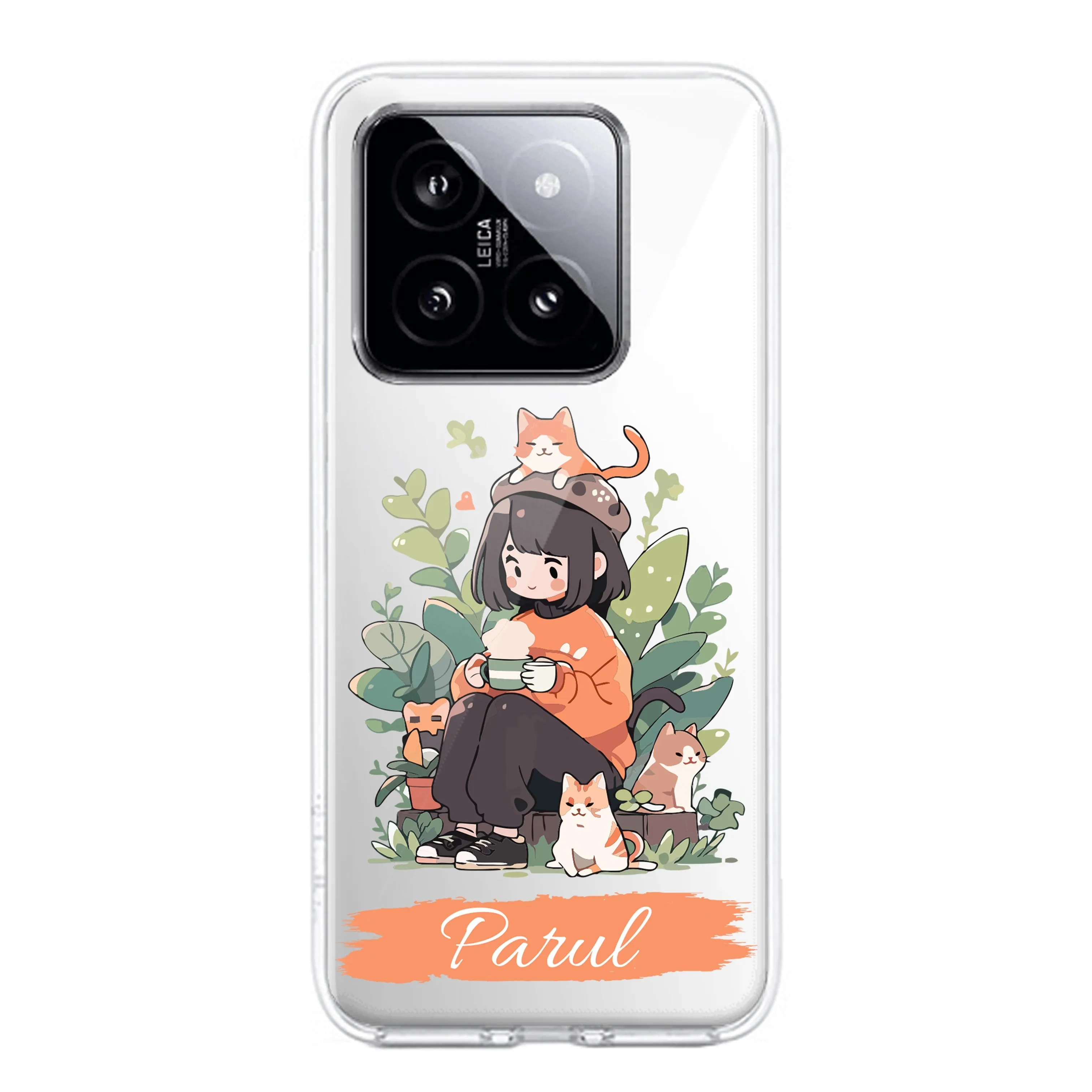 Cat Lover Customize Transparent Silicon Case For Redmi/Xiaomi